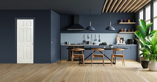 modern-style-kitchen-interior-design-with-dark-blue-wall-3d-rendering_Bostonian