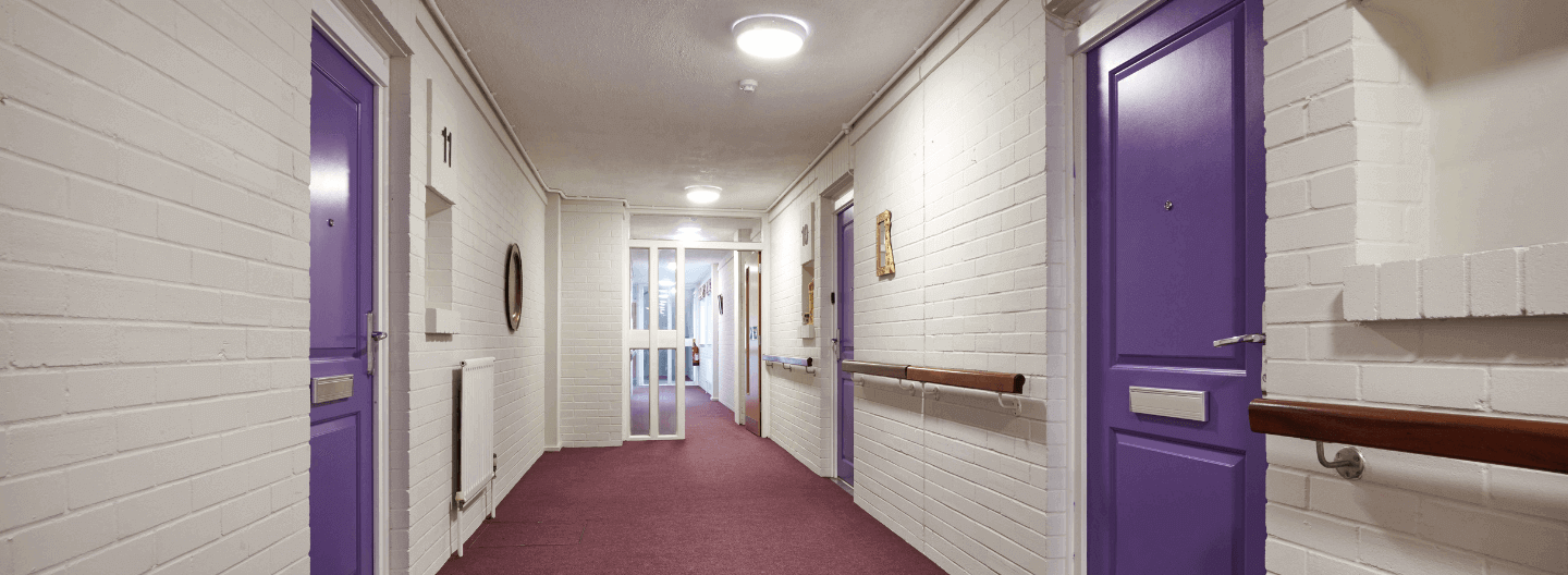 Care homes and the use of colour for aiding elderly people