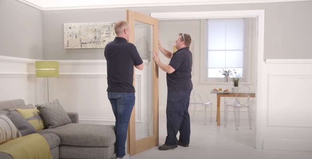 How to install a pair of doors
